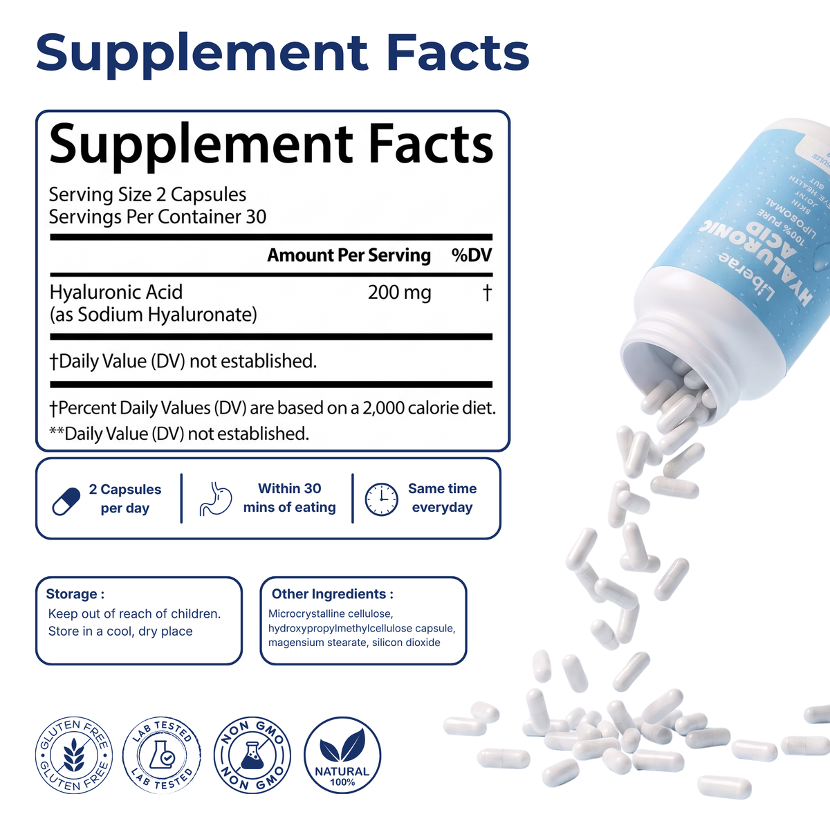 Libarae™ Liposomal Hyaluronic Acid - 200mg